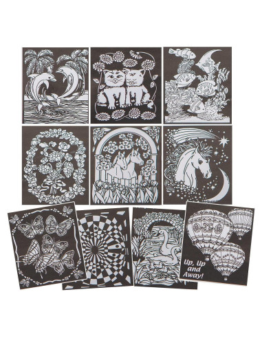 Póster de arte de terciopelo S&S Worldwide - Paquete de 10