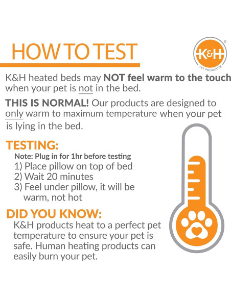 Cama Térmica K&H Thermo-Kitty Pequeña 40.64 cm Marrón