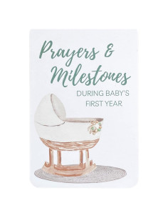 Tarjetas de Hitos y Oraciones para Bebés Autumn & Annie