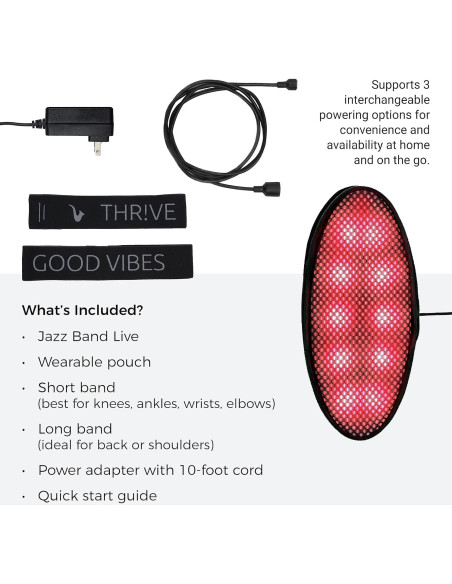 Dispositivo Terapia Luz Roja DNA Vibe Jazz Band Live - 4 Modos