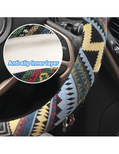 Funda de Volante Étnica Boho CYG&CL Universal 37-39 cm