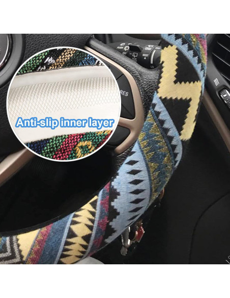 Funda de Volante Étnica Boho CYG&CL Universal 37-39 cm