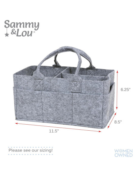 Caddy de Almacenamiento Plegable Sammy & Lou Gris Claro 29.2x15.2x20.3 cm