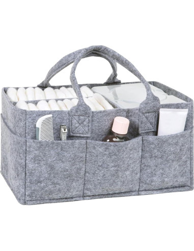 Caddy de Almacenamiento Plegable Sammy & Lou Gris Claro 29.2x15.2x20.3 cm