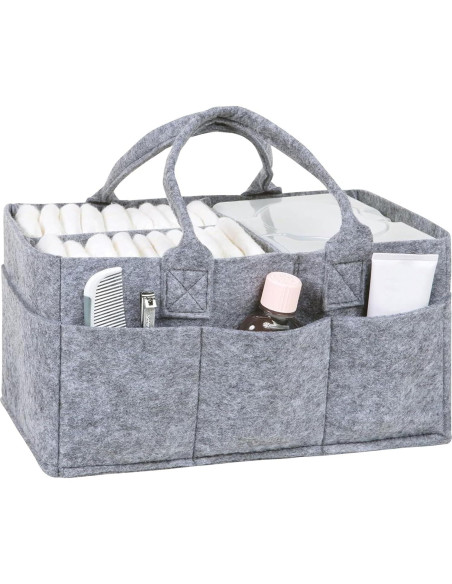 Caddy de Almacenamiento Plegable Sammy & Lou Gris Claro 29.2x15.2x20.3 cm