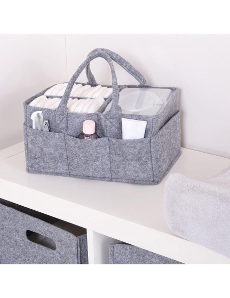 Caddy de Almacenamiento Plegable Sammy & Lou Gris Claro 29.2x15.2x20.3 cm