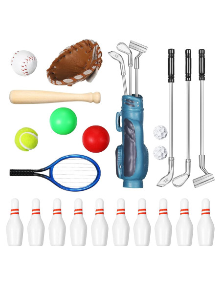 Conjunto Deportivo Miniatura Skylety 23 Piezas Casa Muñecas