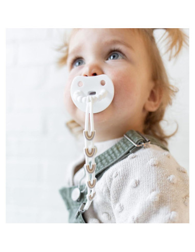 Clip de Chupete Arcoíris Ryan & Rose - Silicona 18.42 cm