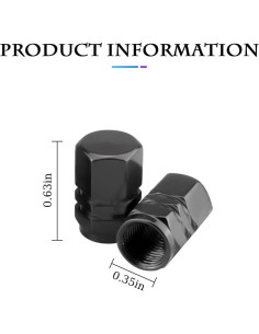 16 Tapones de Válvula de Neumático Fekey&JF Universales 2