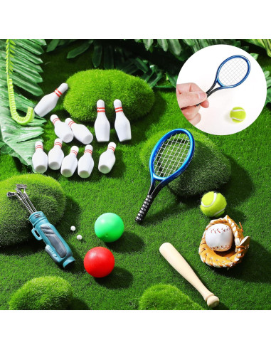 Conjunto Deportivo Miniatura Skylety 23 Piezas Casa Muñecas