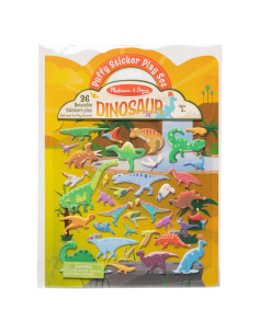 Juego de Stickers Puff Reutilizables Melissa & Doug Dinosaurios