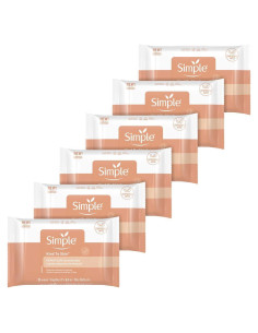 Toallitas Limpiadoras Faciales Simple Brillo Instantáneo 150 Unidades