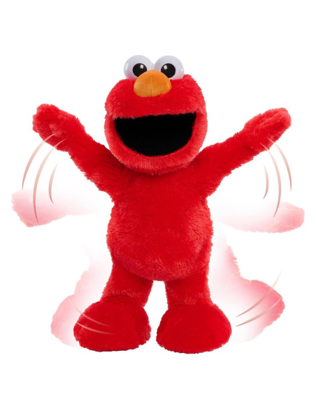 Muñeco de peluche Elmo deslizante Just Play 28.58 cm interactivo Muñeco de peluche Elmo deslizante Just Play 28.58 cm interactivo