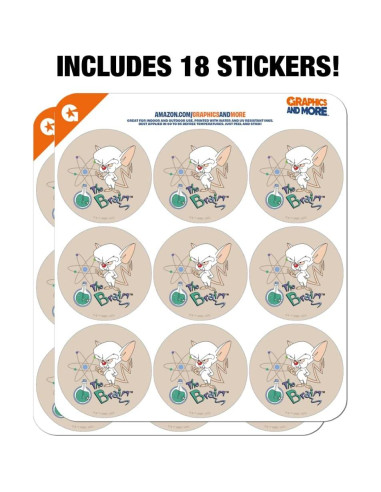 Planificador de Calendario Stickers Pinky y el Cerebro 18 Piezas