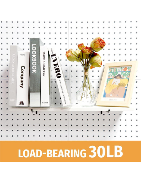 Ganchos de Tablero de Clavos HUHOLE 10 cm Negro 25PC Alta Resistencia