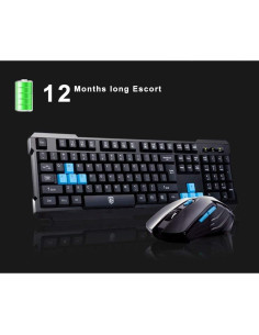 Combo Teclado y Ratón Inalámbrico Soke-Six 2.4GHz Ergonómico 2