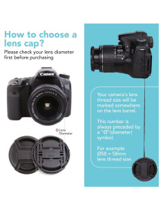 Tapa de Lente Frontal Foto&Tech 39mm con Cuerda Antipérdida 2