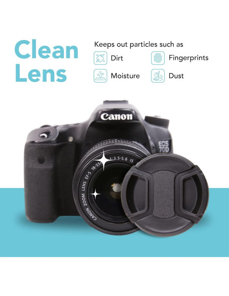 Tapa de Lente Frontal Foto&Tech 39mm con Cuerda Antipérdida