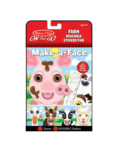 Almohadilla de Pegatinas Reutilizables Melissa & Doug - Granja