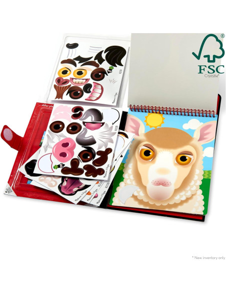 Almohadilla de Pegatinas Reutilizables Melissa & Doug - Granja