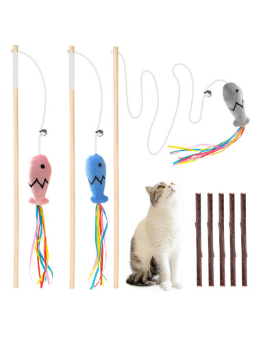 Juguete de Varita para Gatos Fashion&cool - 3 Piezas 40.64 cm