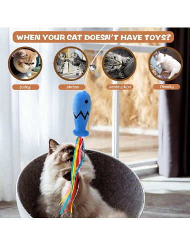 Juguete de Varita para Gatos Fashion&cool - 3 Piezas 40.64 cm