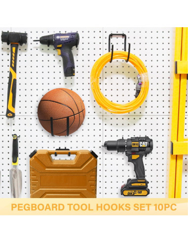 Ganchos de Tablero de Clavos BFPeaky 10PC Alta Resistencia