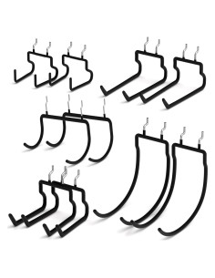 Ganchos de Tablero de Clavos INCLY - Paquete de 10, Alta Resistencia