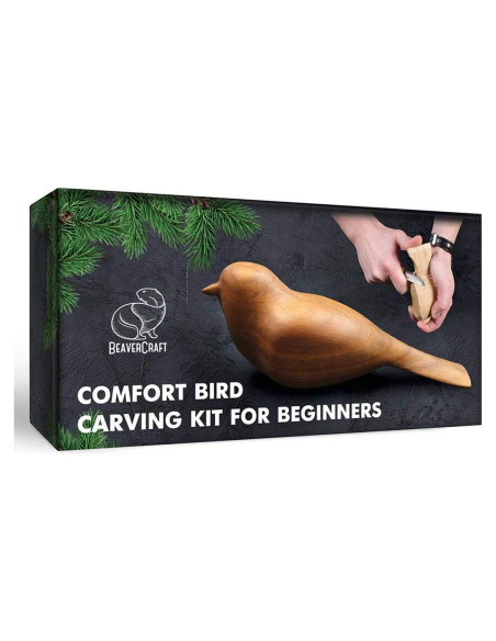 Kit de Tallado en Madera BeaverCraft DIY Pájaro de Confort