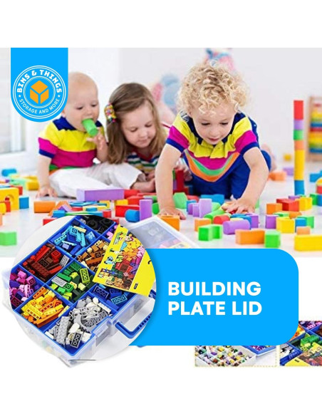 Caja de Almacenamiento Bins & Things 30 Compartimentos Azul