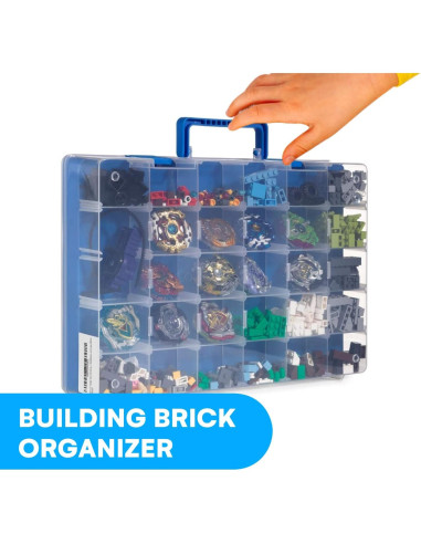 Caja de Almacenamiento Bins & Things 30 Compartimentos Azul