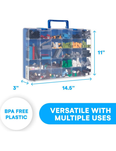 Caja de Almacenamiento Bins & Things 30 Compartimentos Azul