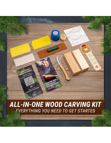 Kit de Tallado en Madera BeaverCraft DIY Pájaro de Confort