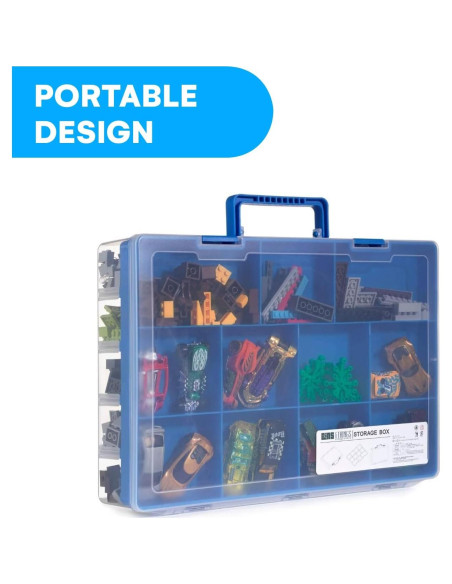 Caja de Almacenamiento Bins & Things 30 Compartimentos Azul