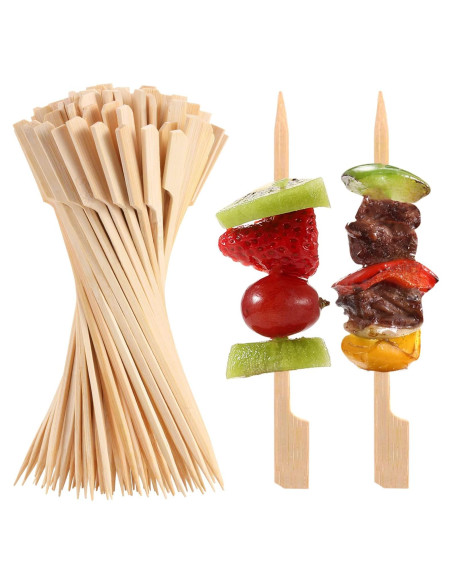 200 Pinchos de Bambú BBQStyle 8.9 cm para Aperitivos