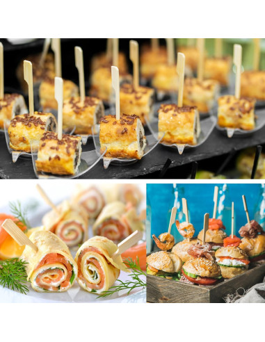 200 Pinchos de Bambú BBQStyle 8.9 cm para Aperitivos
