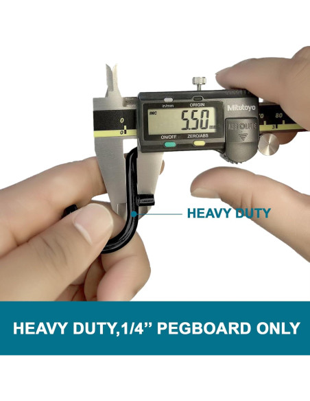 Ganchos de Tablero de Clavos Daanxw 60pcs Extra Gruesos 1/4"