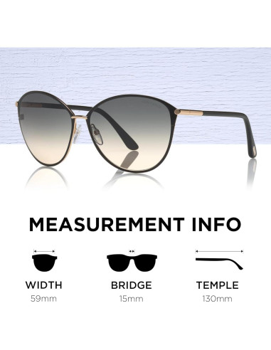 Gafas de Sol Tom Ford FT0320 PENELOPE Oro Rosa 59mm