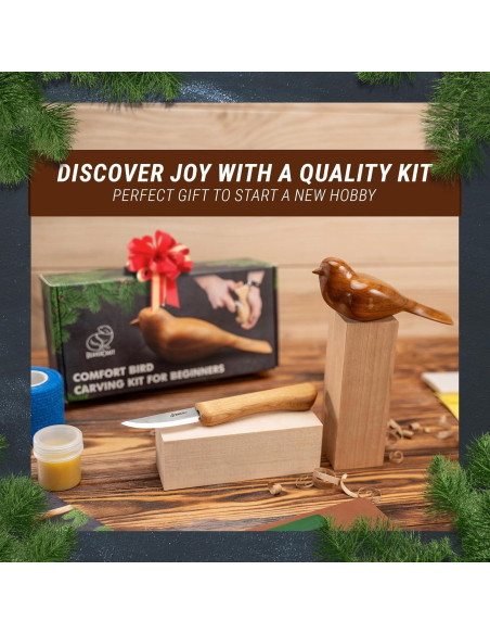 Kit de Tallado en Madera BeaverCraft DIY Pájaro de Confort