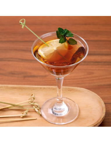 100 Palillos de Cóctel de Bambú Natural 12 cm - CockStixs