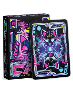 Baraja de Cartas para Adultos 99FOX Gato Ciberpunk 54 Piezas