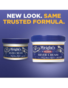 Crema Limpiadora de Plata Weiman 226g con Paño Pulido 2