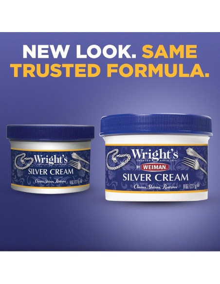 Crema Limpiadora de Plata Weiman 226g con Paño Pulido