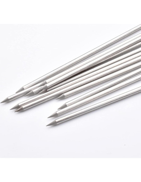 Pinchos de Barbacoa de Acero Inoxidable HONSHEN 25 cm 12 Pcs