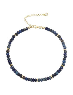 Tobillera de piedras naturales Wremily para mujeres - Ajustable