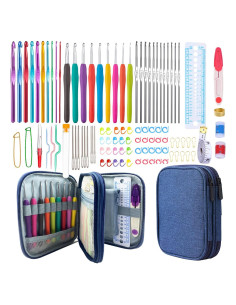 Kit Completo de Ganchillos Weabetfu 102 Piezas Ergonómico