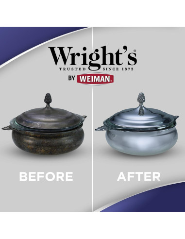 Crema Limpiadora de Plata Weiman 226g con Paño Pulido