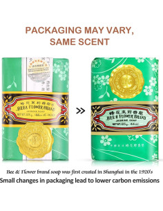 Jabón Hidratante BEE & FLOWER Jazmín 125g - Paquete de 4 2