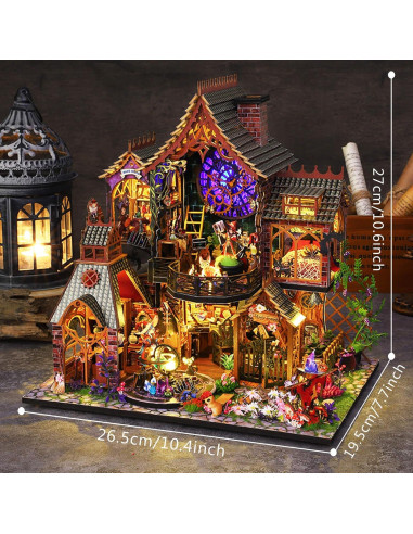 Kit Casa de Muñecas Madera Fifijoy Espíritu Mágico 26x19x27cm