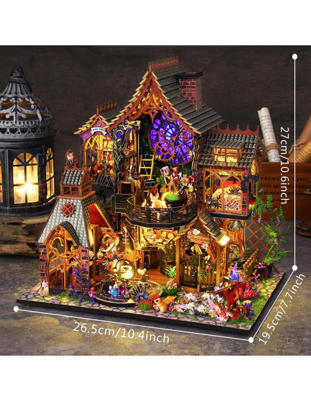 Kit Casa de Muñecas Madera Fifijoy Espíritu Mágico 26x19x27cm